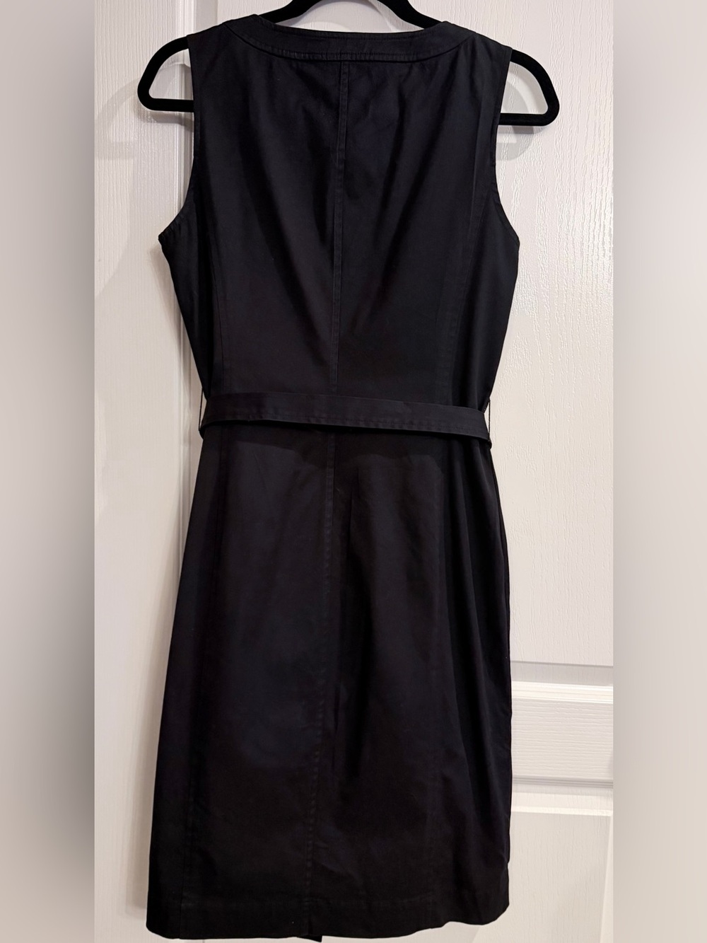 Talbots Ruffle-Front Belted Shirt Dress - Picture 3 of 9